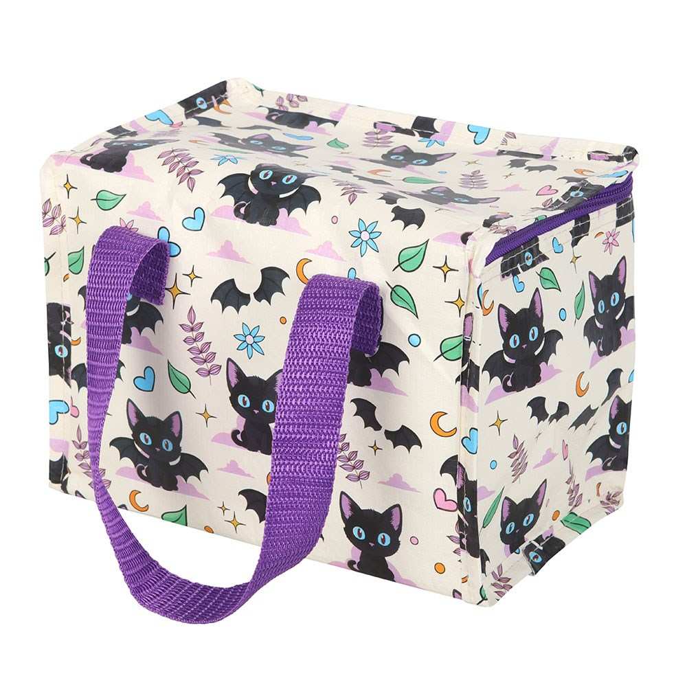 Something Different - Cute and Creepy Cat Print Lunchtasje/Koeltas - Multicolours